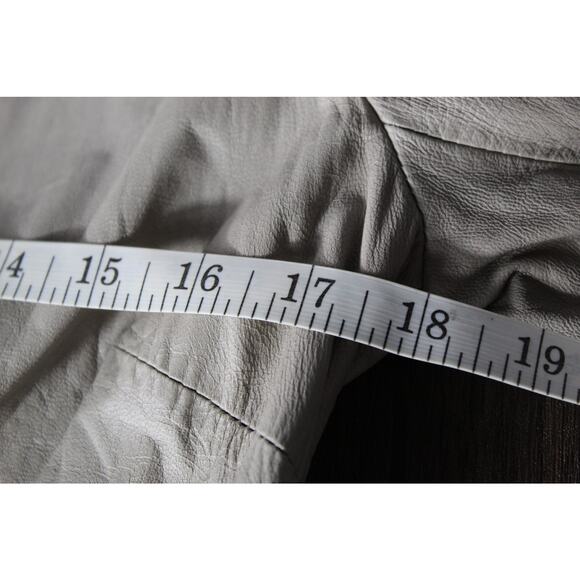 Joie 100% Lamb Leather Blazer Beige Tan Minimalist Neutral Small - Picture 6 of 9